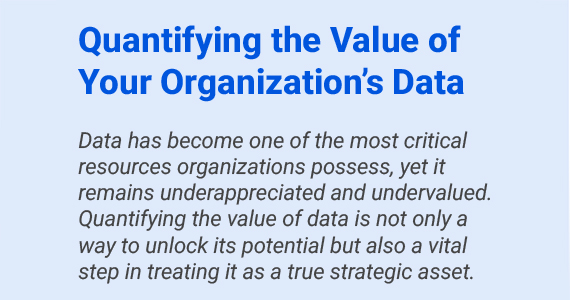 Quantifying the Value of Your Organization’s Data