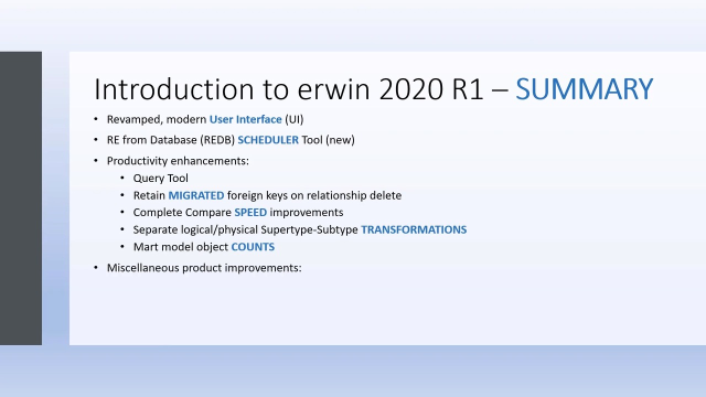 Intro to erwin Data Modeler 2020 R1